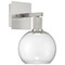Access Lighting Port Nine Burgundy, Burgundy LED Wall Sconce, Brushed Steel Finish, Clear Glass 63145LEDD-BS/CLR - alternate 1